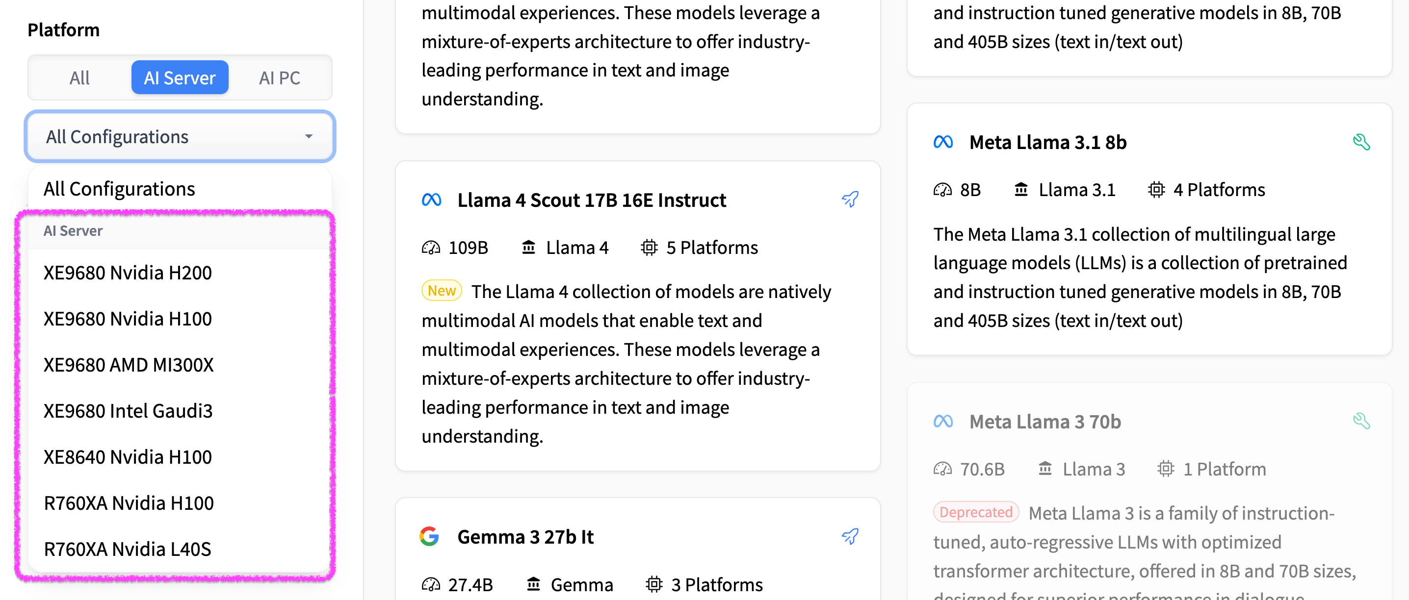 Dell Enterprise Hub supports NVIDIA, AMD and Intel powered Dell AI Servers